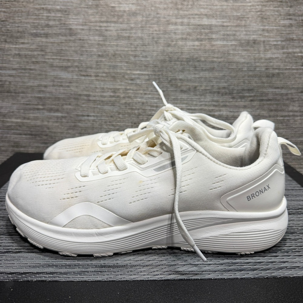 BRONAX Running Shoes Mens 43 (10) White S73 Lightweight Breathable Athletic